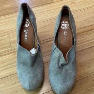 Jeffrey Campbell Glen Gray Suede Platform Wedge